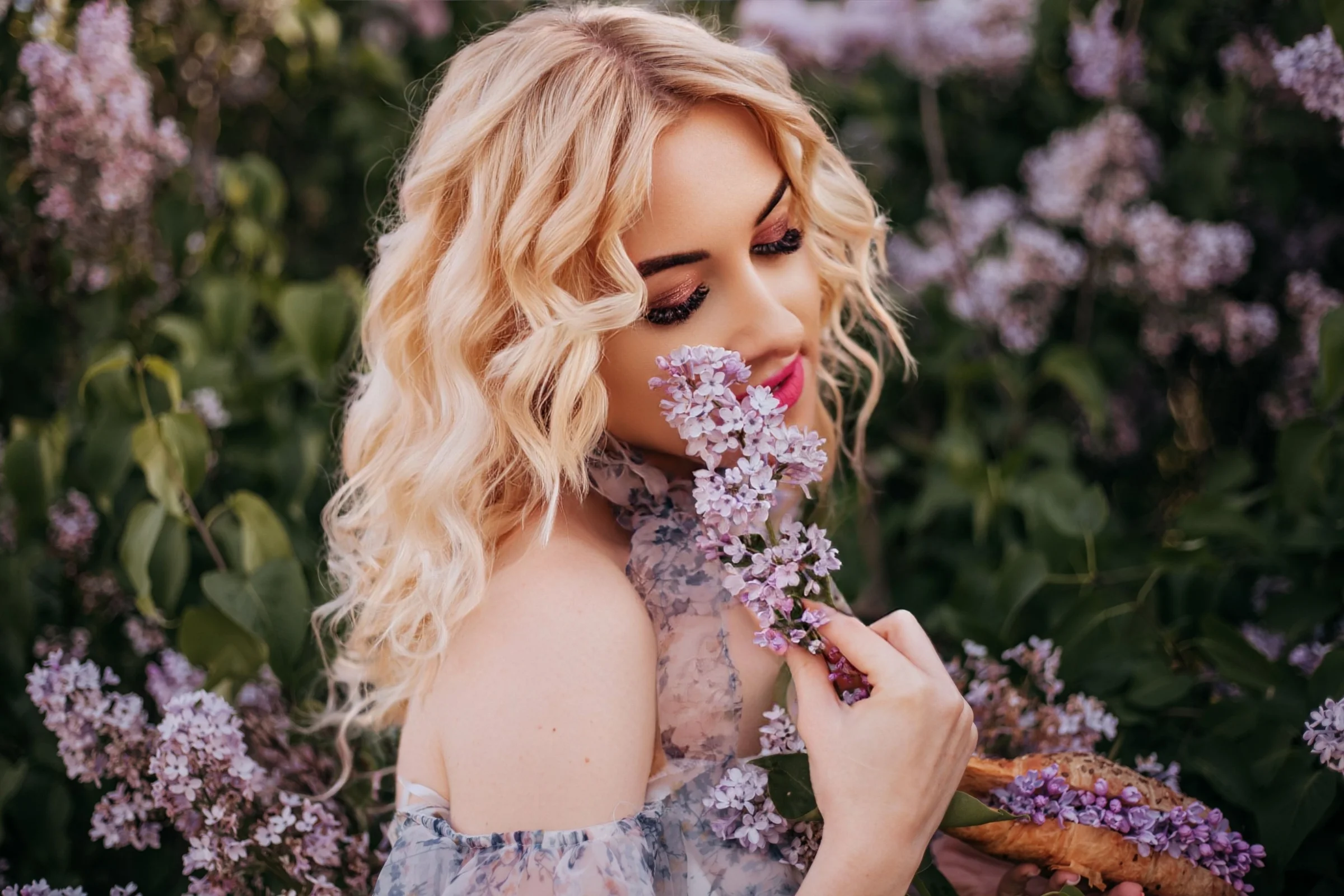 Softly curled blonde styling - blow-dry and occasion styling at Characters Hair Randwick