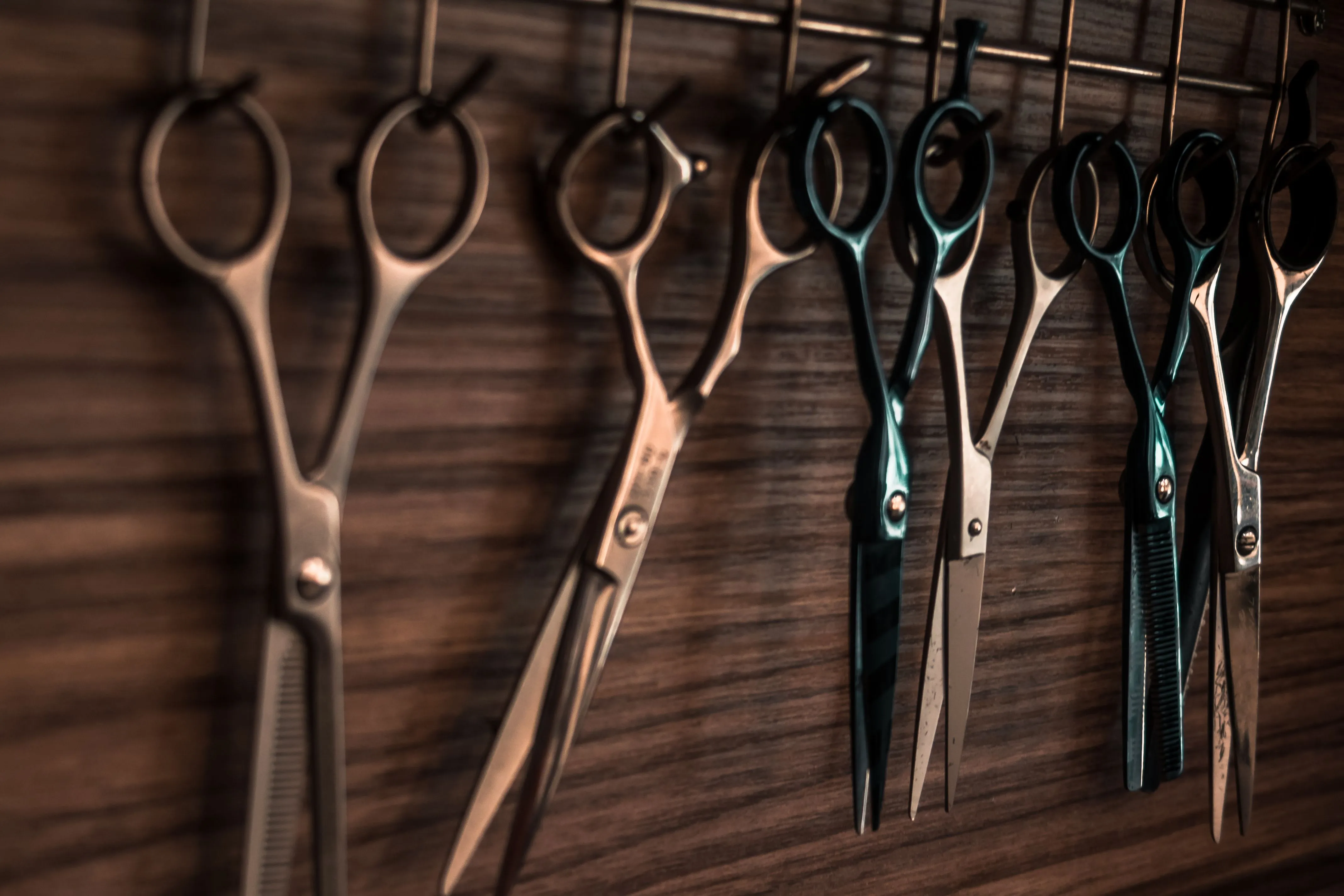 Professional hairdressing scissors used for precision cuts at Characters Hair Randwick