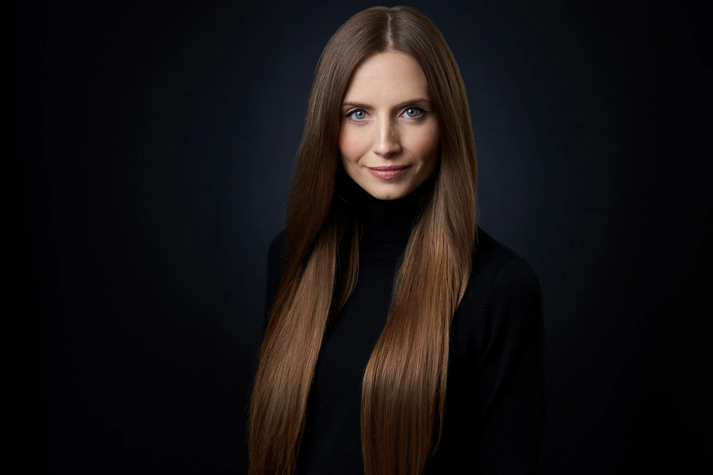 Long, poker-straight glossy brown hair after a formaldehyde-free nanoplasty smoothing treatment at Characters Hair Randwick