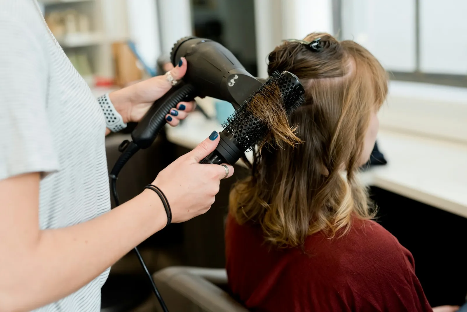 Blow-dry and styling service at Characters Hair Randwick